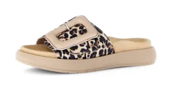 Gabor, Gabor Pantolette, Plateau, Sommerschuh, Schlappen mit grosser Zierschnalle