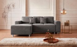 Guido Maria Kretschmer Home&Living Ecksofa »Györ«, wahlweise mit Bettfunktion und Bettkasten incl. 2 Zierkissen, democratichome Edition
