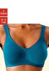 petite fleur Soft-BH Packung, ohne Bügel, Baumwolle – auch ideal für grosse Grössen, bequemer BH