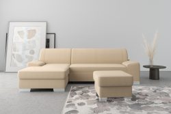 DOMO collection Ecksofa »Anzio«, wahlweise mit Bettfunktion und Federkern