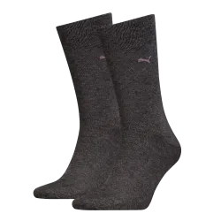 Puma - Socken  2er Pack Bequem sitzend, für Herren, Grau, Größe 47-49