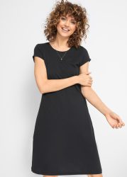 bonprix Shirtkleid für warme Tage, aus reiner Baumwolle, taillierte Passform