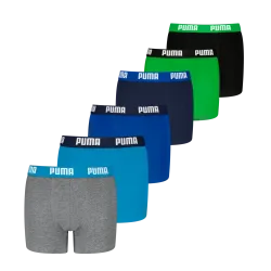 Puma - Boxershort  6er Pack Bequem sitzend-Everyday Basic Boxers ECOM 6P, 170/176, Multicolor