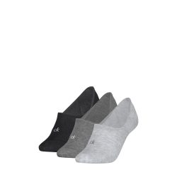 Calvin Klein - Triopack, Füsslinge, für Damen, Grau Melange, Größe 39-42