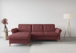 sit&more Ecksofa »Göteborg«, inklusive Sitztiefenverstellung und Federkern, wahlweise mit Bettfunktion und Bettkasten