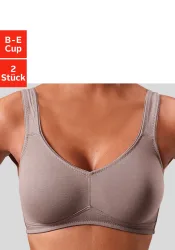 petite fleur Soft-BH Packung, ohne Bügel, Baumwolle – auch ideal für grosse Grössen, bequemer BH