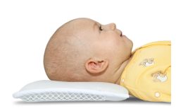 ZEWI Baby-Kopfkissen 23x21 cm weiss