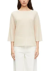 Comma 3/4 Arm-Pullover Leichter Pullover mit Leinen und Viskose