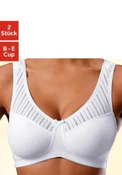 Nuance by Lascana Soft-BH Packung, ohne Bügel, Baumwoll-Qualität – auch ideal für grosse Grössen