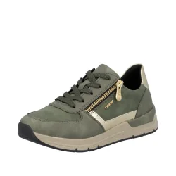 Rieker Sneaker Freizeitschuh, Schnürschuh, Halbschuh mit modischen Akzenten