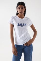Salsa - T-Shirt T-Shirt Institutional Beaded, für Damen, Weiss, Größe M