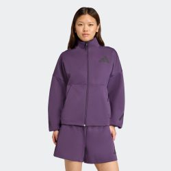 adidas - Sweatjacke, für Damen, Dunkelviolett, Größe S