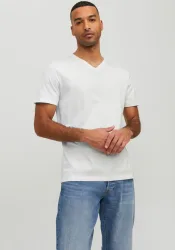 Jack & Jones - T-Shirt mit V-Ausschnitt  Organic Basic, für Herren, Größe S