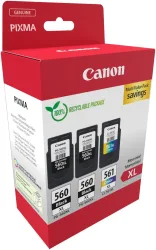 CANON Multipack Tinte XL BKCMY PGCL560/1 Pixma TS5350 2xBKXL & 1xCMYXL