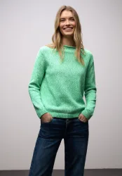 STREET ONE Strickpullover im Two-Tone-Look