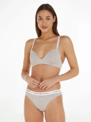 Tommy Hilfiger - Triangle-BH, wattiert, für Damen, Grau Melange, Größe XS