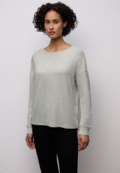 STREET ONE Langarmshirt mit Glitzerdetails