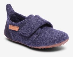 bisgaard Filz-Kletthausschuhe WOOL VELCRO in dunkelblau in Gr. 33