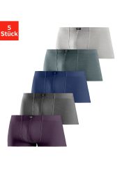 H.I.S Hipster Packung, 5 Stk. knapp sitzende Boxershorts aus Baumwollstretch