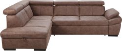 exxpo - sofa fashion Ecksofa, inklusive Kopfteil- und Armteilverstellung, wahlweise mit Bettfunktion und Bettkasten