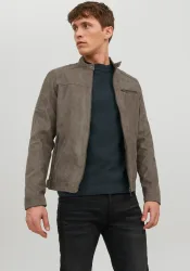 Jack & Jones Lederimitatjacke 