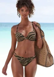 Lascana - Bikini Oberteil, für Damen, Multicolor, Größe 34