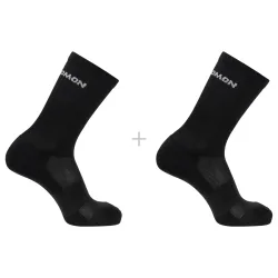 Salomon - Socken  2er Pack-EVASION CREW 2P, für Damen, Schwarz, Größe 39-41