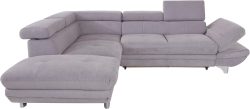 COTTA Ecksofa, inklusive Kopf- und Armteilverstellung, wahlweise mit Bettfunktion