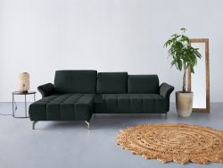 INOSIGN Ecksofa »Fresh«, Federkern, wahlweise mit Kopfteilverstellung, Armteilverstellung und mit motorischem Vorziehsitz, Bezug Olympia SOFT CELAN: leicht mit Wasser zu reinigen