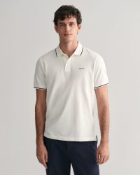 Gant - Poloshirt, kurzarm, für Herren, Weiss, Größe M