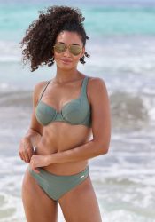 Lascana - Top, für Damen, Olivegrün, Größe 42
