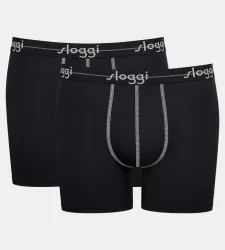 Sloggi - Boxershort  Figurbetont-Start Short C2P box, für Damen, Schwarz, Größe L