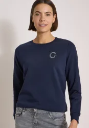 Sweatshirt mit Rundhals und Tunnelzug