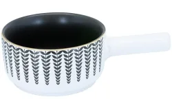 Kadastar - Caquelon für Käsefondue, 16cm, Weiss