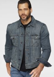 Wrangler - Jeansjacke Classic Denim, für Herren, Blau Denim, Größe M