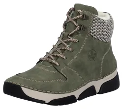 Rieker Schnürboots, Damen , Grün 37
