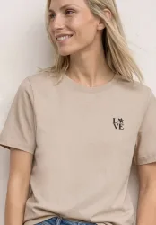 STREET ONE Kurzarmshirt Sommershirt mit Rundhals und Printdetail