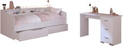 Parisot Jugendzimmer-Set »Sleep 41«, (Set, 3 tlg.), Rückwände der Fächer am Bett drehbar