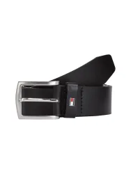 Tommy Hilfiger, Tommy Hilfiger - Ledergürtel, für Herren, Black, Größe 105