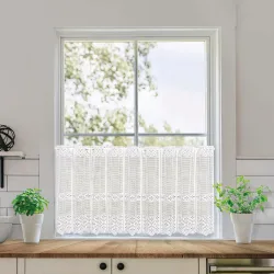 Gerster Collection - Scheibengardinen, 150X45CM, Weiss