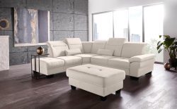 Places of Style Ecksofa »Cornwall«, incl. Sitztiefenverstellung, wahlweise mit Bettfunktion und Kopfteilverstellung