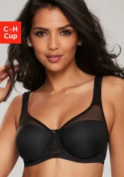 Nuance by Lascana Minimizer-BH mit Bügel & breiten, wattierten Trägern – auch ideal für grosse Grössen