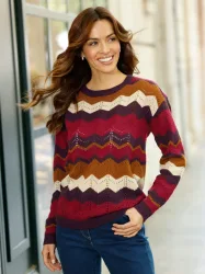 Classic Basics Ajourpullover 