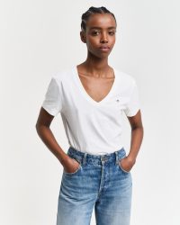 Gant - T-Shirt, für Damen, Weiss, Größe M