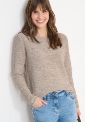 Cecil Strickpullover meliert, mit Rundhals