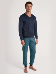 Calida - Pyjama, für Herren, Blau, Größe XXL