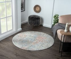 Myflair Möbel & Accessoires Teppich »My Roots«, rund, Kurzflor, Retro-Design, besonders weich durch Microfaser