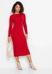bonprix Strickkleid für modischen Auftritt, aus Viskose, Polyamid und Polyester
