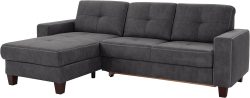 Places of Style Ecksofa »Casoria«, Recamiere wahlweise mit elektrischer Relaxfunktion, 2-Sitzer-Element optional mit Vorziehsitz und Bettkasten, Bezug mit Kreuznaht, inkl. Federkern-Polsterung