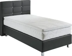 Westfalia Schlafkomfort Boxspringbett mit Knöpfen in Kristalloptik, wahlweise mit Topper